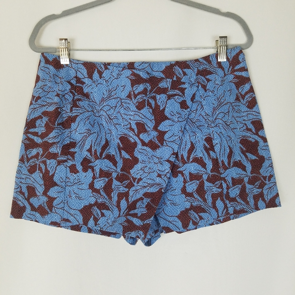 Topshop women 10 faux wrap skort floral whimsical fairy cottagecore festival